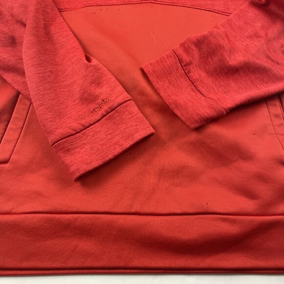Under Armour Storm1 Hoodie Sweatshirt Mens L Red Loose Fleece Long Sleeve - Picture 9 of 11